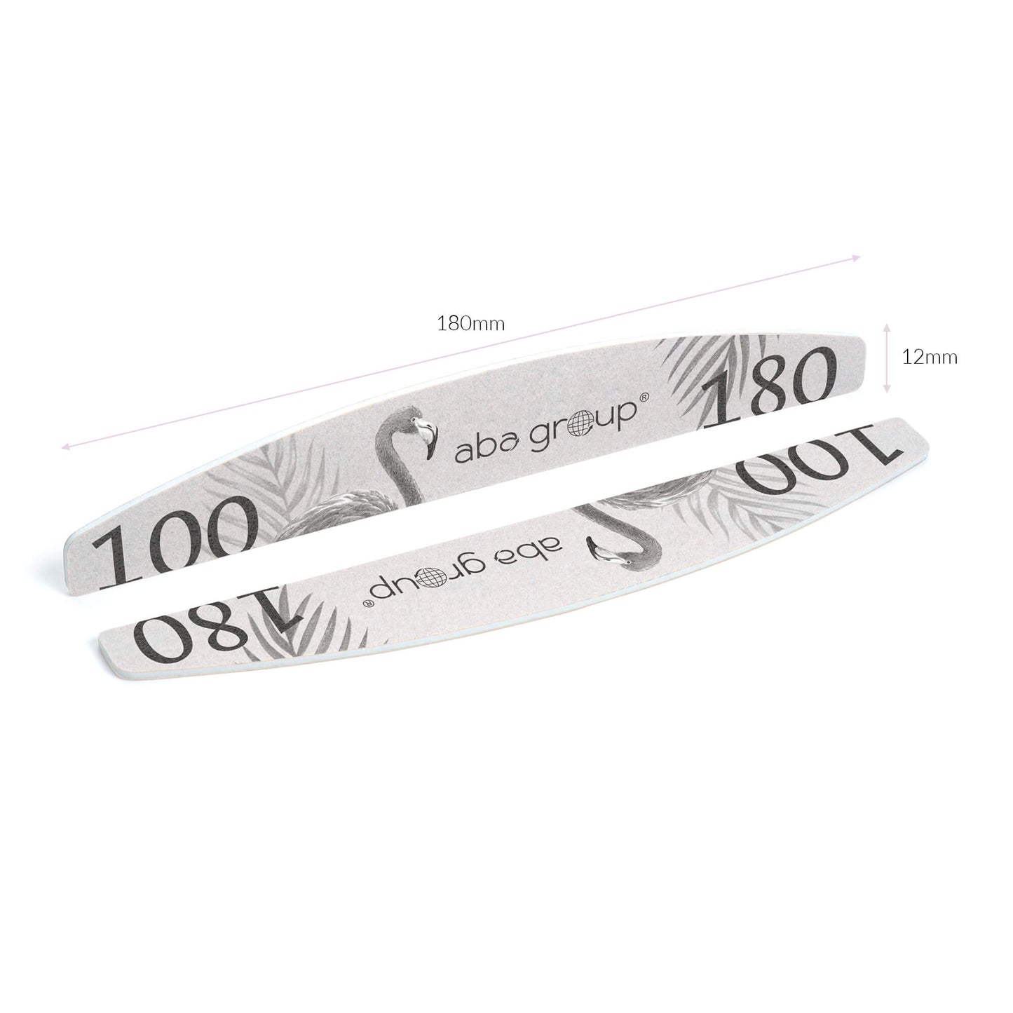 Aba Group Pilnik do paznokci PÓŁKSIĘŻYC 100/180 STANDARD BEZPIECZNY PAKIET