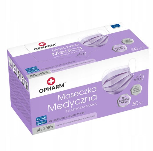 MASECZKI OPHARM MEDYCZNE FIOLETOWA 50 SZT. TYP IIR