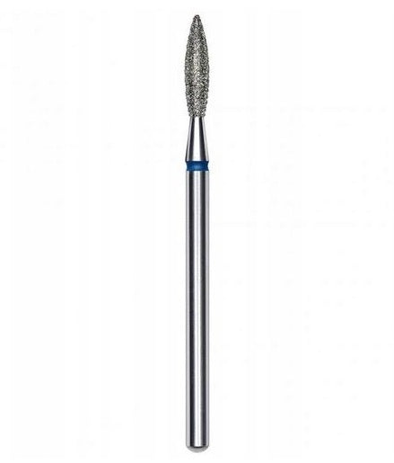 FREZ diamentowy płomyk ostry niebieski 2,1 mm/8 mm STALEKS PRO FA11B021/8