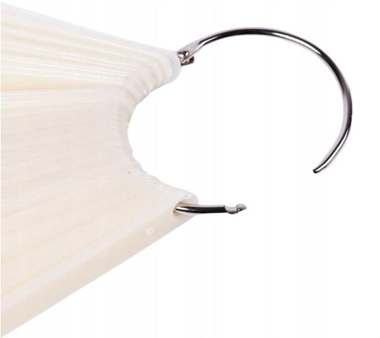 Wzornik Koło Próbnik Prezenter Lakierów Mleczny Wachlarz 50 szt. kwadrat