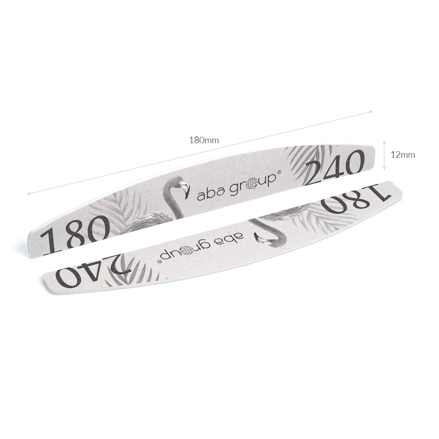 Aba Group Pilnik do paznokci PÓŁKSIĘŻYC 180/240 STANDARD BEZPIECZNY PAKIET