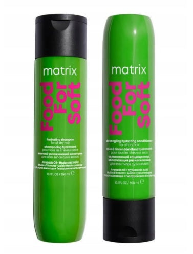 Matrix Food For Soft Szampon 300 ml + Odżywka 300 ml do włosów suchych