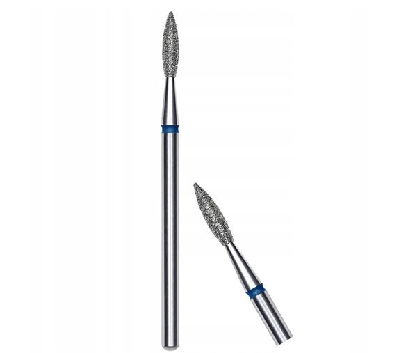 STALEKS Frez Diamentowy Płomyk/Łezka NIEBIESKI EXPERT 2,1/8mm FA10B021/8