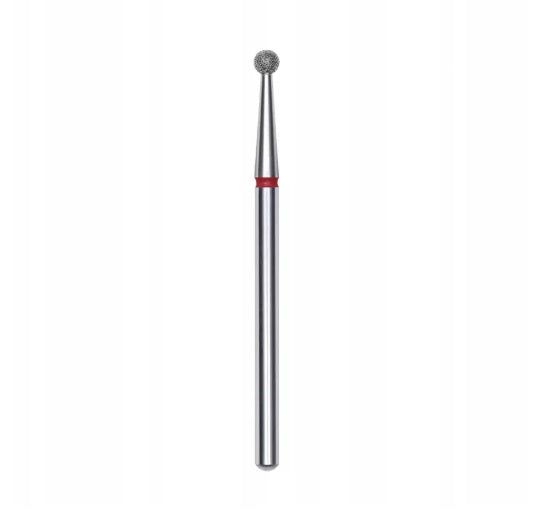 STALEKS PRO frez diamentowa kulka czerwona FA01R025 2,5 mm