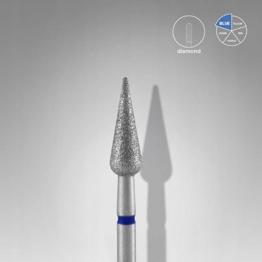 STALEKS Frez Diamentowy GRUSZKA OSTRA EXPERT FA100B040/12 – 4 × 12 mm