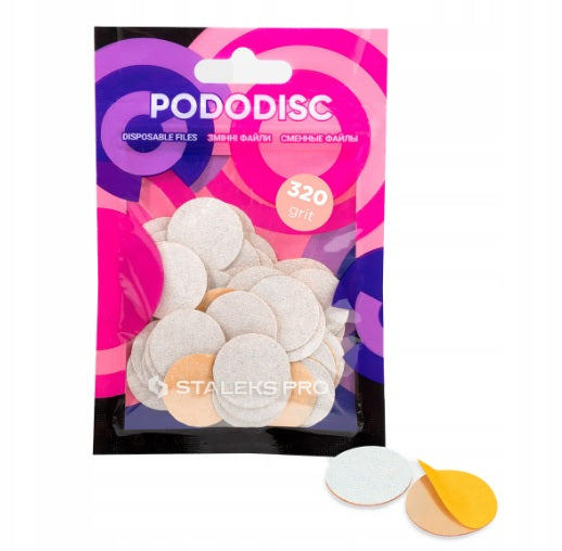 STALEKS PRO WYMIENNE NAKŁADKI DO PEDICURE PODODISC ROZMIAR M PDF-20-240W 50SZT.