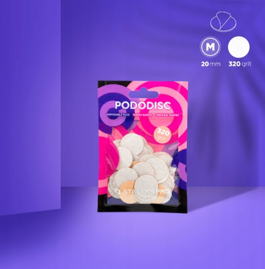 STALEKS PRO WYMIENNE NAKŁADKI DO PEDICURE PODODISC ROZMIAR M PDF-20-240W 50SZT.