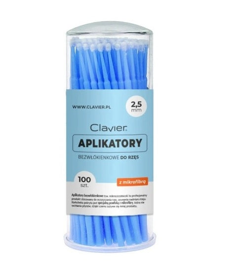 Microbrusher Aplikatory bezwłókienkowe – Niebieskie Regular 2,5 mm 100 sztuk