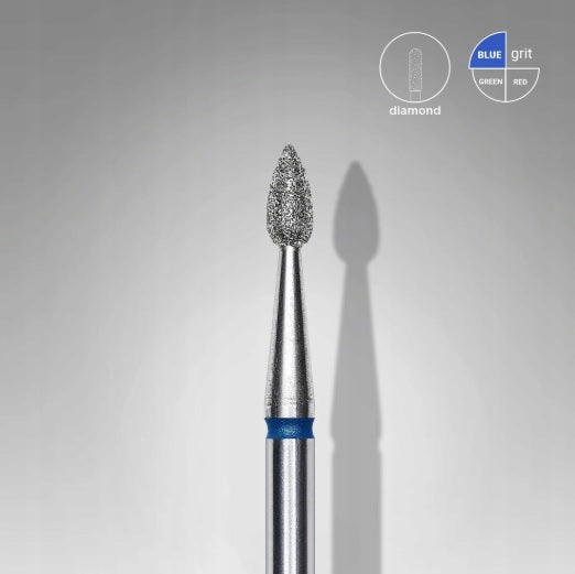 Staleks Frez Diamentowy Kropla Łezka Niebieski 2,3 mm FA40B023/5