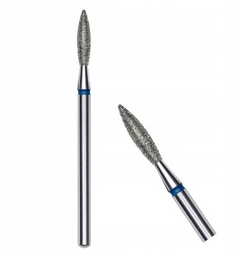 FREZ diamentowy płomyk ostry niebieski 2,1 mm/8 mm STALEKS PRO FA11B021/8