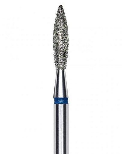 FREZ diamentowy płomyk ostry niebieski 2,1 mm/8 mm STALEKS PRO FA11B021/8