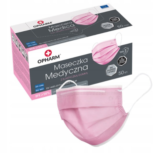 MASECZKI OPHARM MEDYCZNE RÓŻOWE 50 SZT. TYP IIR