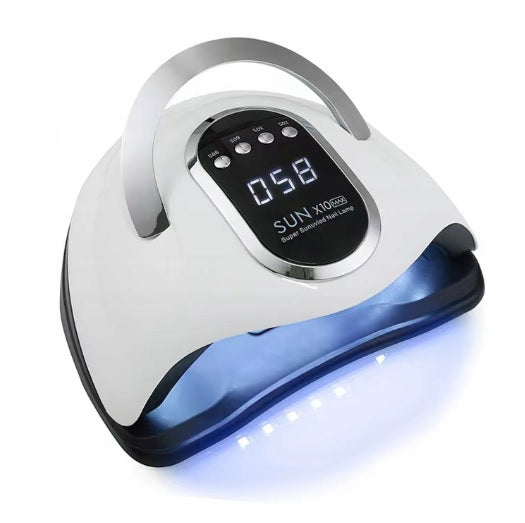 LAMPA DO PAZNOKCI UV LED DO HYBRYD ŻELI MOCNA HYBRYDY SUN X10 MAX LCD 280W