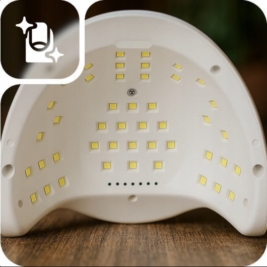 LAMPA DO PAZNOKCI UV LED DO HYBRYD ŻELI MOCNA HYBRYDY SUN X5 MAX LCD 120W